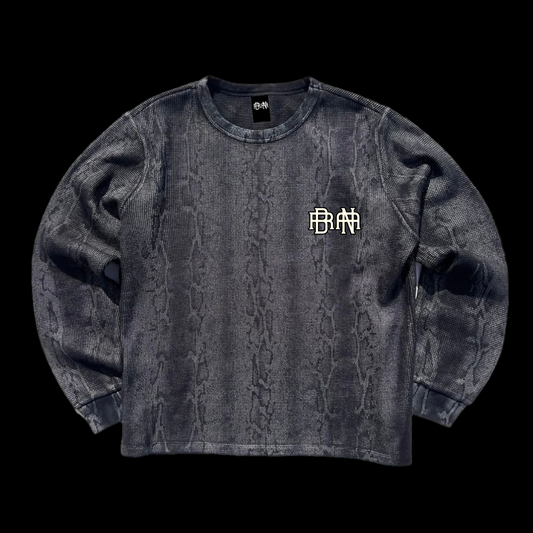 Snakeskin Waffle Knit